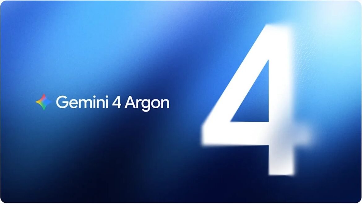 Gemini 4 Argon branding on a blue gradient background with a large white 4 to the right.
